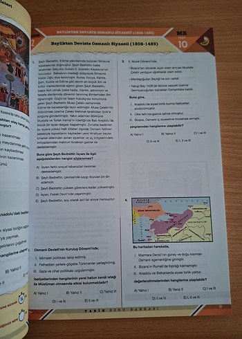 10.SINIF TARİH VE TÜRK DİLİ SORU BANKASI KRONOMETRE YAYINLARI - Görsel 10