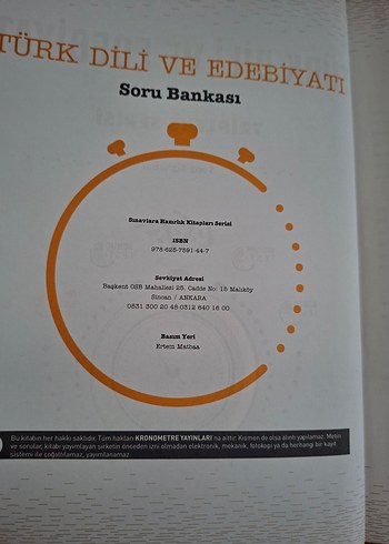 10.SINIF TARİH VE TÜRK DİLİ SORU BANKASI KRONOMETRE YAYINLARI - Görsel 12