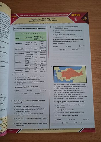 10.SINIF TARİH VE TÜRK DİLİ SORU BANKASI KRONOMETRE YAYINLARI - Görsel 5