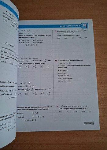 10. Sınıf Matematik Soru Bankası - 24 Adımda - Görsel 4