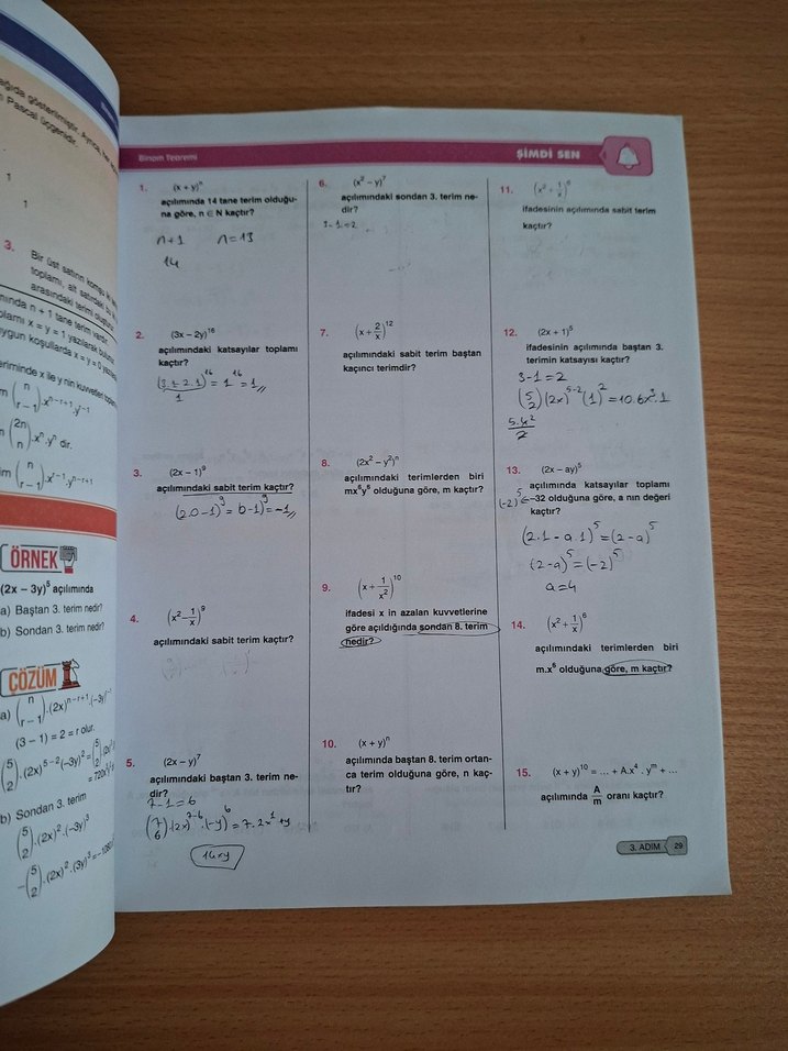 10. Sınıf Matematik Soru Bankası - 24 Adımda - Görsel 2