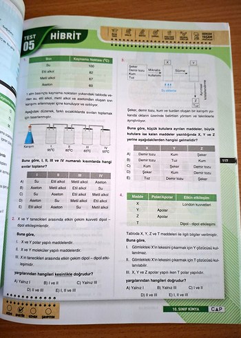 10. Sınıf Kimya Soru Bankası - ÇAP Yayınları - Görsel 10