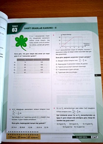10. Sınıf Kimya Soru Bankası - ÇAP Yayınları - Görsel 4