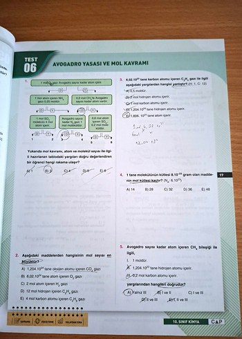 10. Sınıf Kimya Soru Bankası - ÇAP Yayınları - Görsel 5