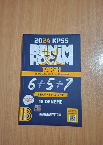 KPSS Ramazan Yetgin Benim Hocam Tarih Deneme