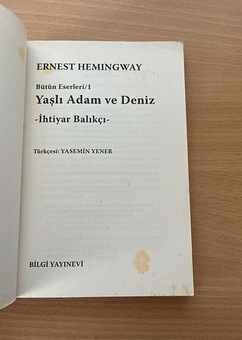 Beden Renk Yaşlı Adam ve Deniz - Ernest Hemingway