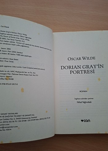 Beden Renk Dorian Gray'in Portresi - Oscar Wilde