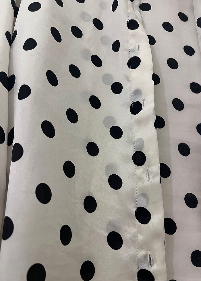 Beneklı saten gömlek - Görsel 2