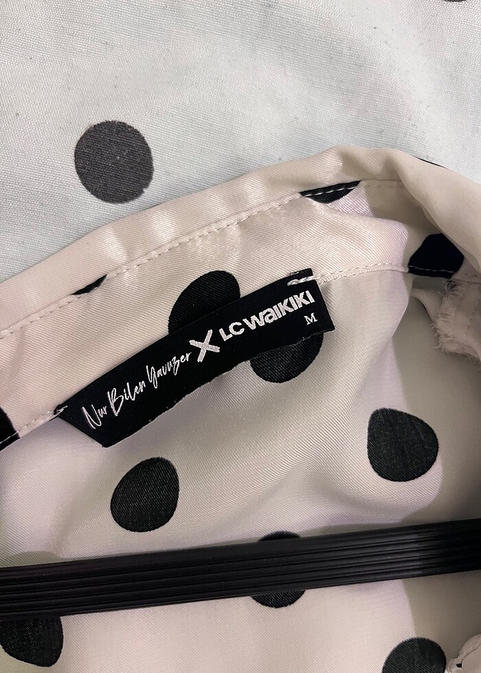 Beneklı saten gömlek - Görsel 3