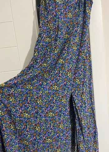 Çok Renkli Bohem Midi Elbise - Görsel 2