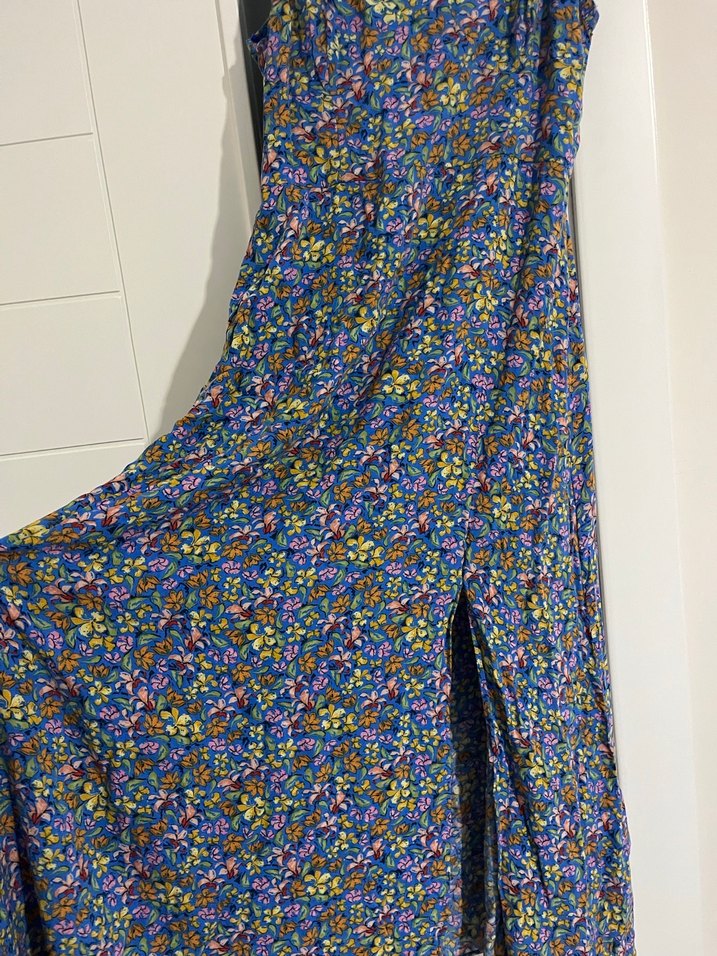 Çok Renkli Bohem Midi Elbise - Görsel 2