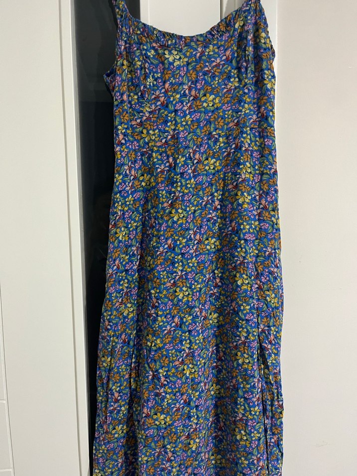 Çok Renkli Bohem Midi Elbise - Görsel 3