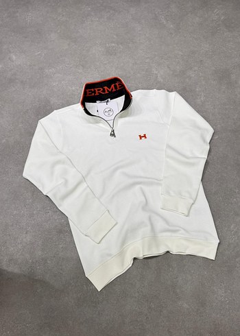 Hermes yarım fermuar Sweatshirt - Görsel 5