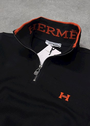 Hermes yarım fermuar Sweatshirt - Görsel 4