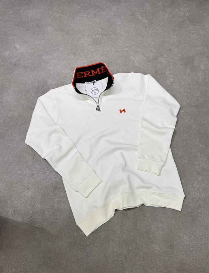 Hermes yarım fermuar Sweatshirt - Görsel 5