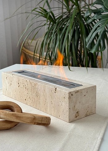 Beton masaüstü bioethanol şömine - Görsel 2