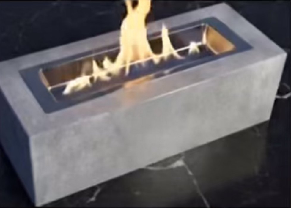 Beton masaüstü bioethanol şömine - Görsel 3