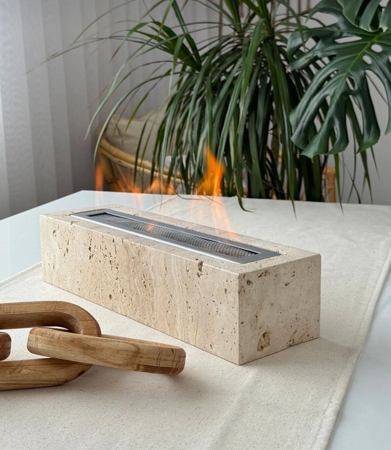 Beton masaüstü bioethanol şömine - Görsel 2