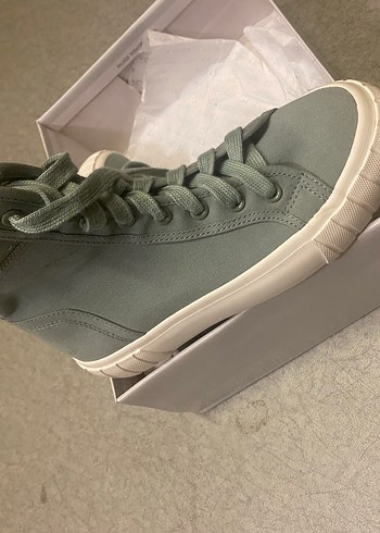 Gri Kadın Platform Spor Ayakkabı - Görsel 2