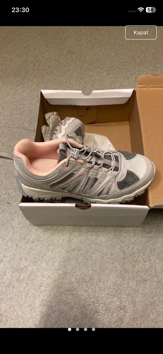 Gri Bağcıklı Kadın Spor Ayakkabı - Görsel 3