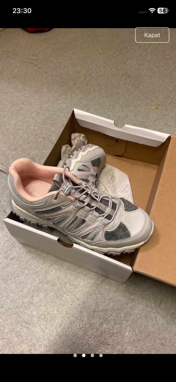 Gri Bağcıklı Kadın Spor Ayakkabı - Görsel 2