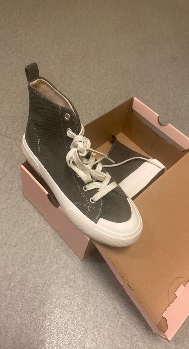 Gri Platform Topuklu Kadın Spor Ayakkabı - Görsel 2