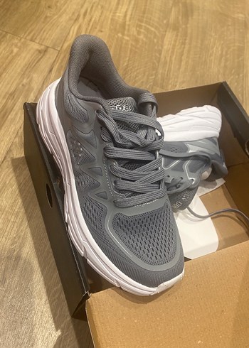 Gri Bağcıklı Platform kappa Spor Ayakkabı - Görsel 2