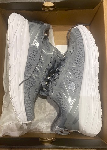 Gri Bağcıklı Platform kappa Spor Ayakkabı - Görsel 3