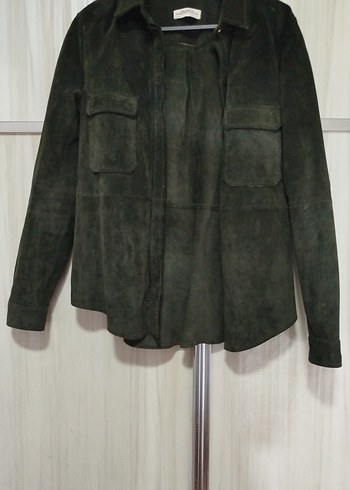 Zara woman Haki Süet Düğmeli Ceket