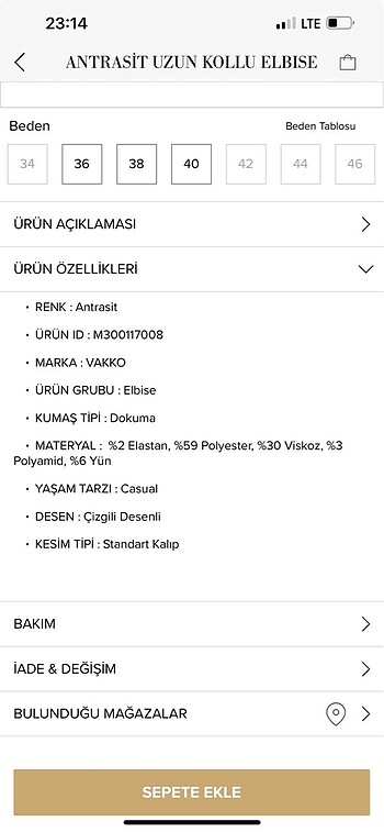 Vakko Vakko Ceket Elbise