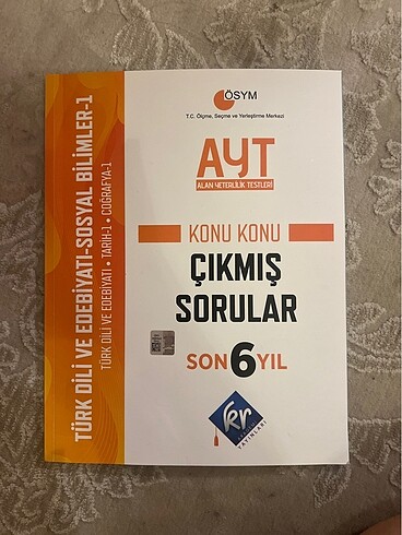 AYT SOS1 Son 6 yılın çıkmış soruları