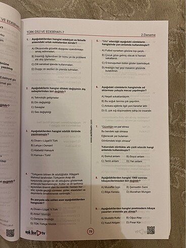  Beden Renk Açık lise 35 kredilik sorular ortak dersler