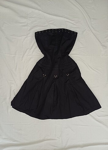 Vintage siyah elbise