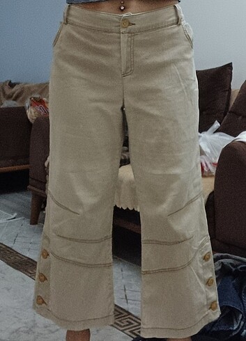 Bej pantolon grunge vintage