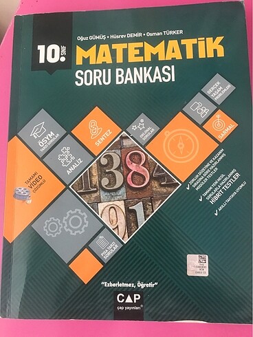 10. sınıf matematik test kitabı çap