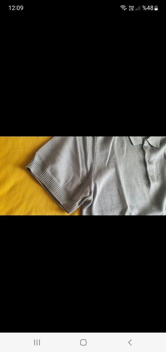 Gri Erkek Polo Tişört S beden - Görsel 2