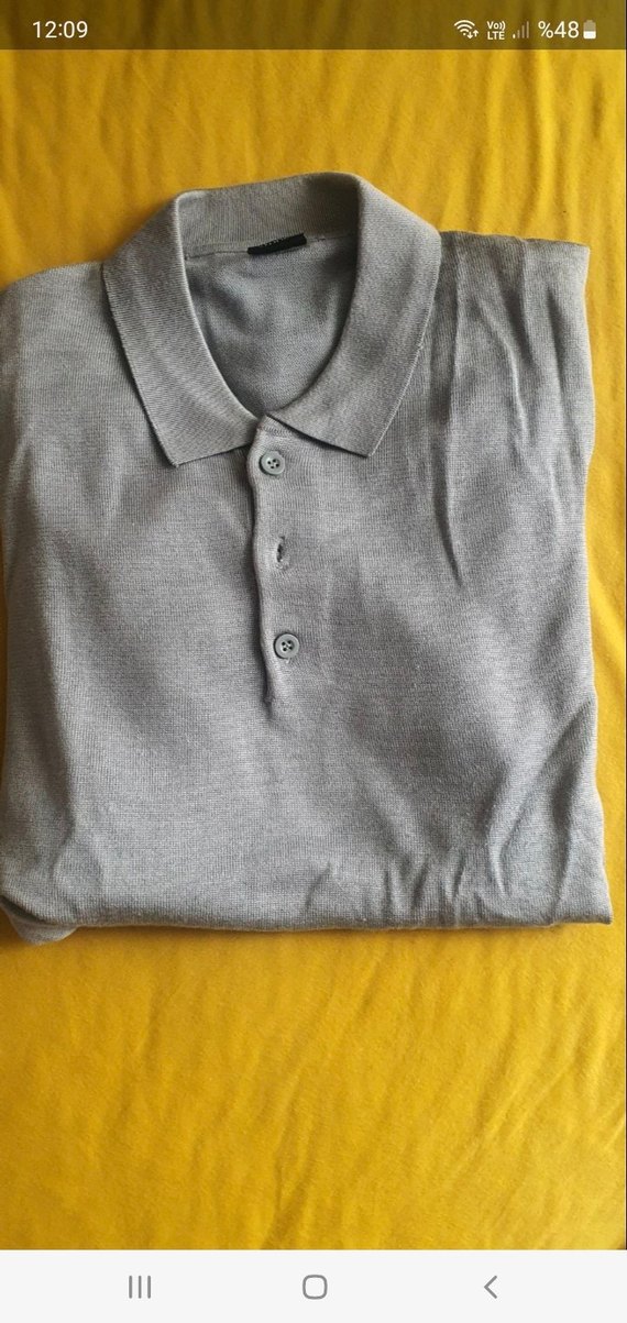 Gri Erkek Polo Tişört S beden - Görsel 5