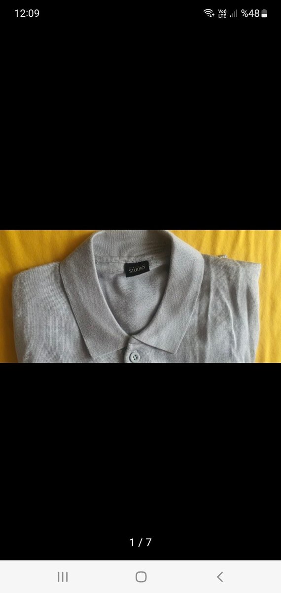 Gri Erkek Polo Tişört S beden - Görsel 4