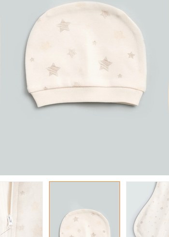 Beyaz Pamuklu Bebek Kundak - Görsel 5