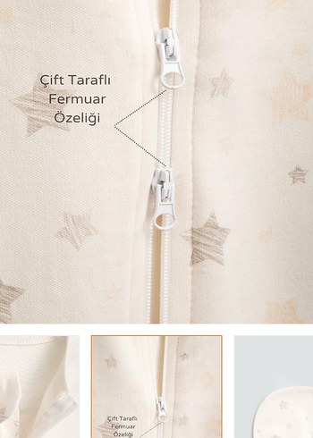 Beyaz Pamuklu Bebek Kundak - Görsel 4