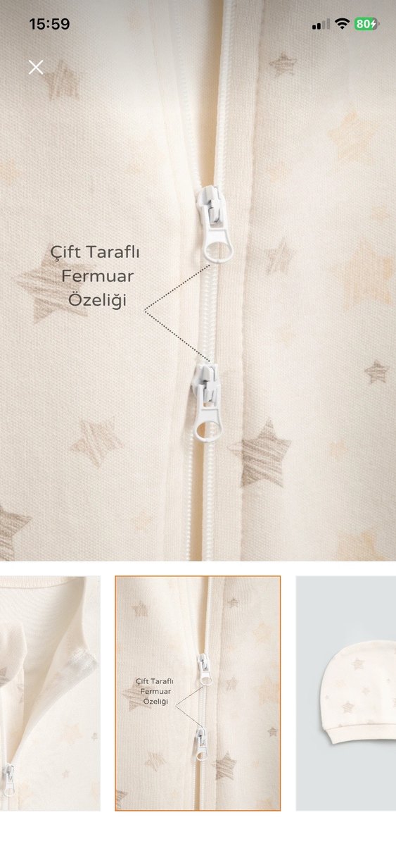 Beyaz Pamuklu Bebek Kundak - Görsel 4