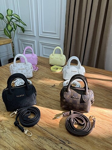 Beden pembe Renk V Bag Mini