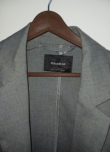 l Beden gri Renk Blazer Ceket