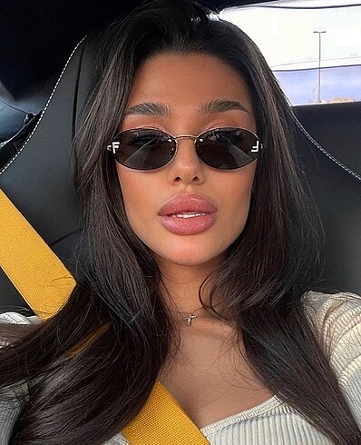 Siyah taşlı Fendi gold kadın uv400 korumalı güneş gözlüğü