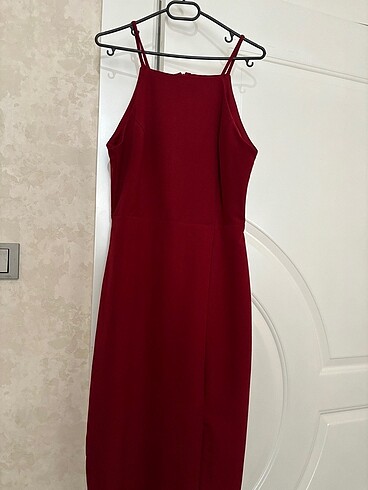 Trendyol & Milla bordo elbise cok temiz