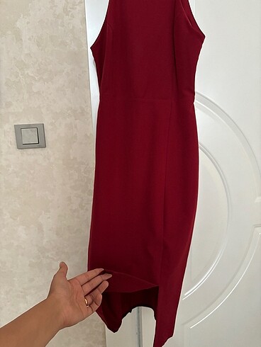 m Beden bordo Renk bordo elbise cok temiz