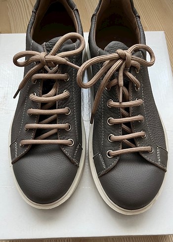 Kadın Hakiki Deri Sneaker - Görsel 4