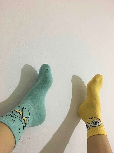 Zara Desenli spor kadın çorap