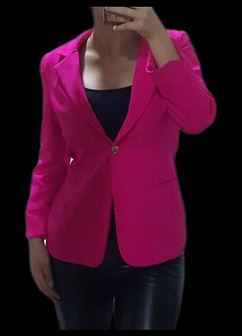 Pembe blazer ceket 