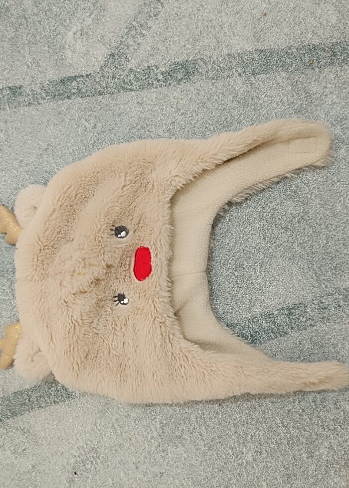 Cırtlı peluş sapka - Görsel 2